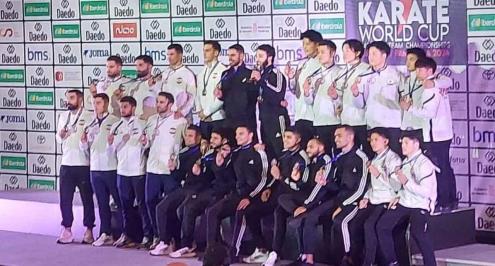 منتخب مصر للكوميتيه يحصد ذهبية كأس العالم للكاراتيه بإسبانيا 